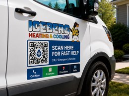 Real truck with QR decal