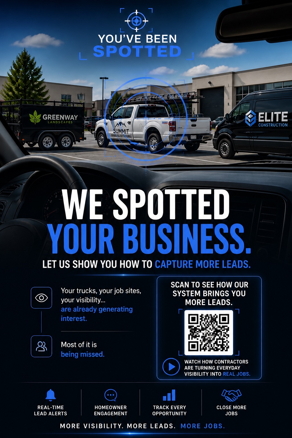 We Spotted Your Business Rack Card